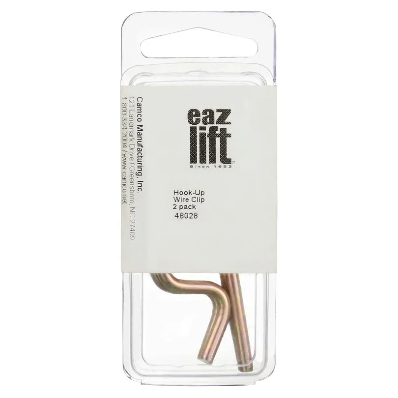 Hook-Up Wire Clip, 2 pk, Clams